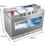 G8 Varta Blue Dynamic Car Battery 12V 95Ah (595405083) (250 334)